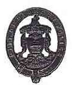 Glasgow helmet badge 1880-1912